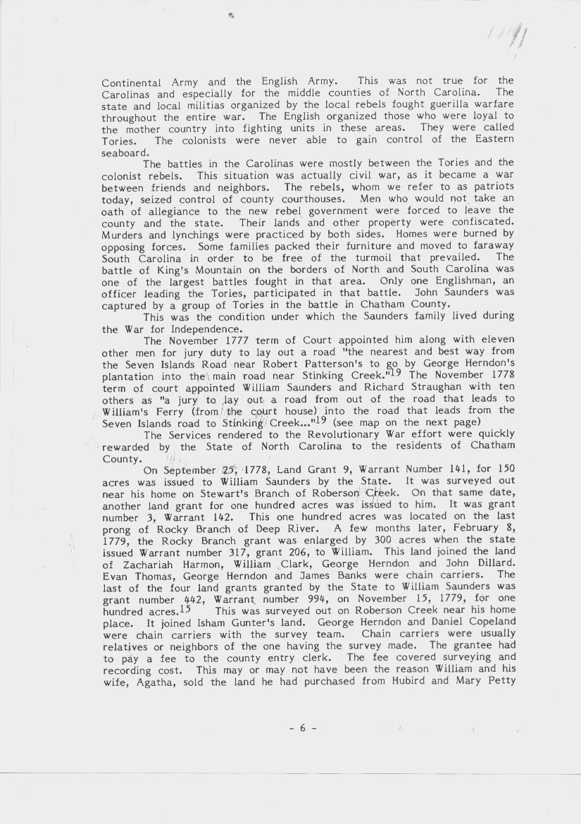 William Sanders Family Information 2