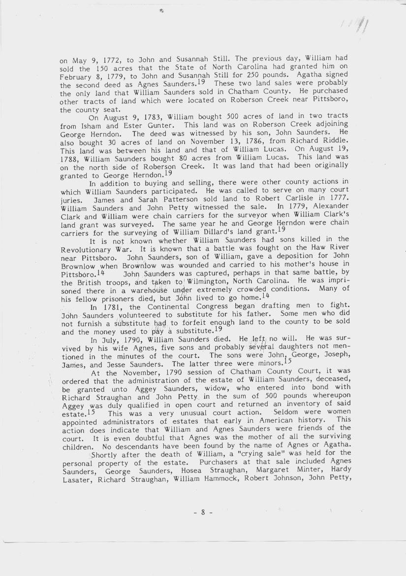 William Sanders Family Information 4