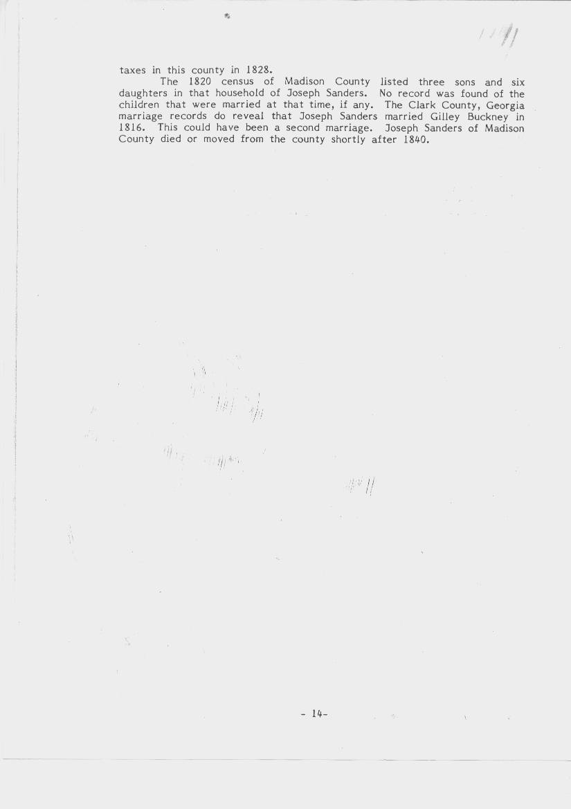 William Sanders Family Information 9