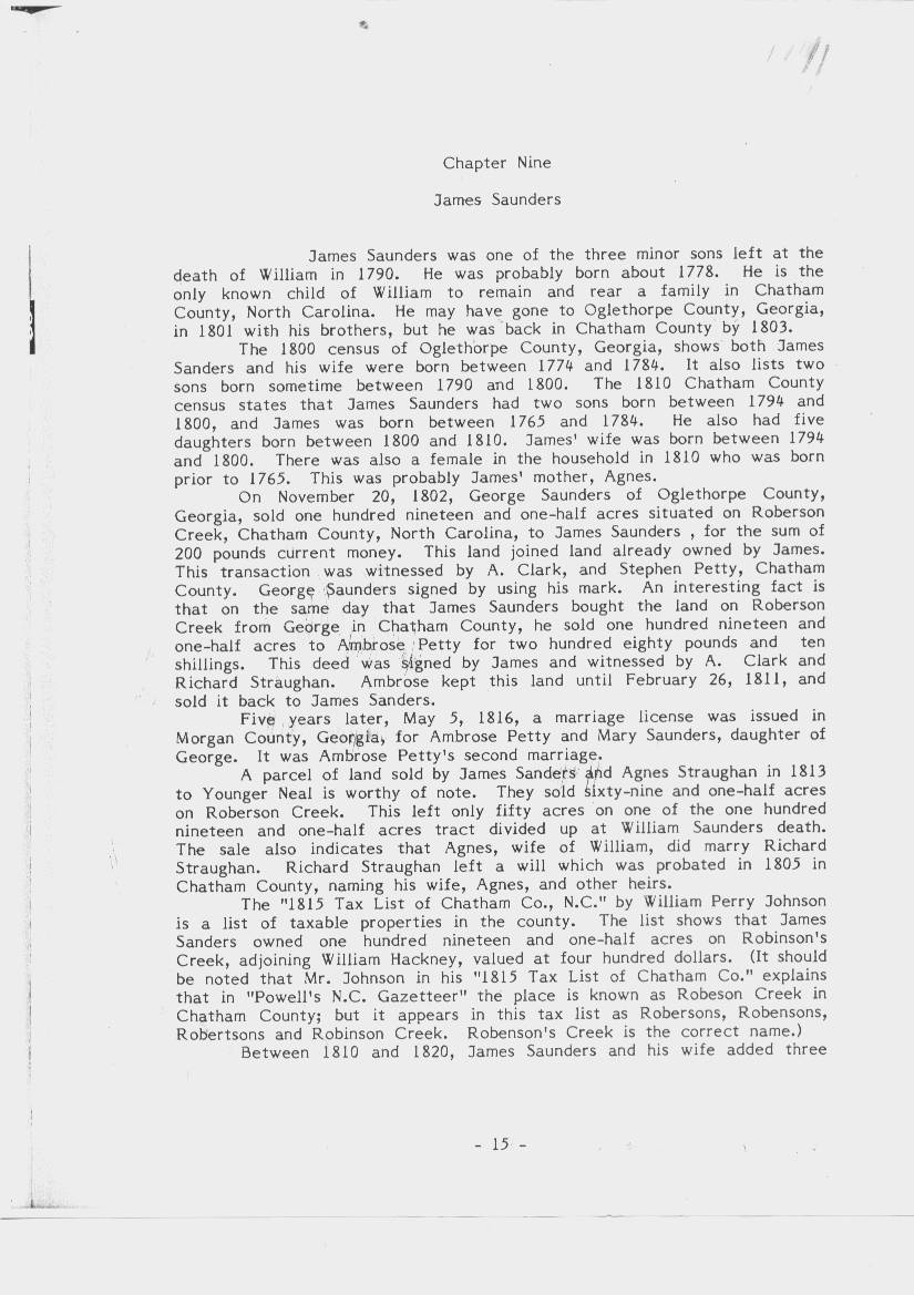 William Sanders Family Information 10