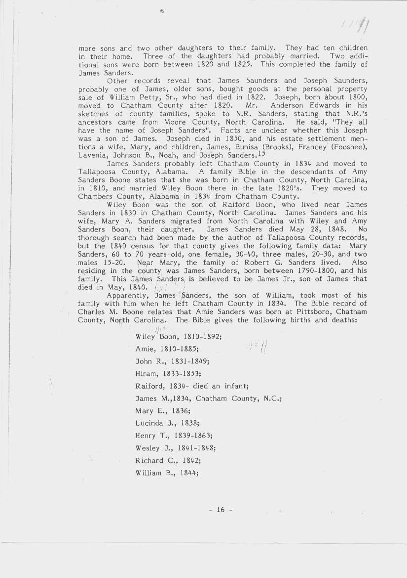 William Sanders Family Information 11